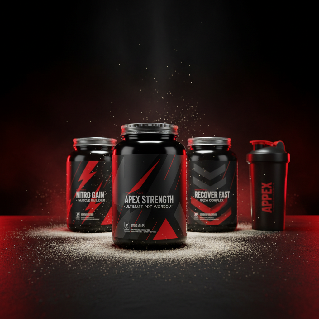 The Gear Garage supplements display